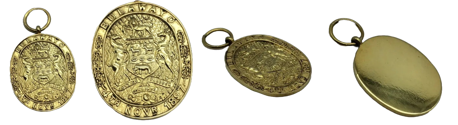 Rare Silver 'Bulawayo 1897 Railway Pass' Medallion