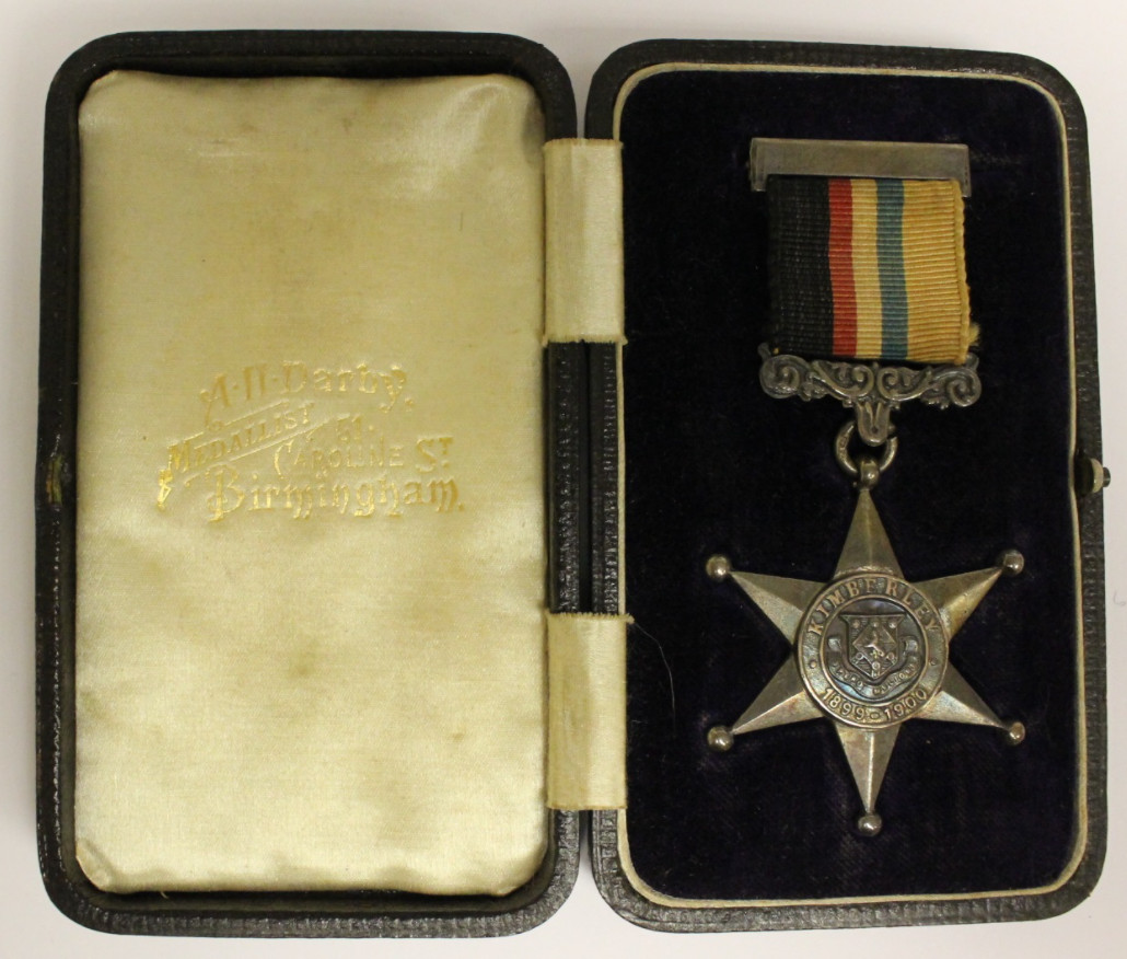 Kimberley Star Medal in case