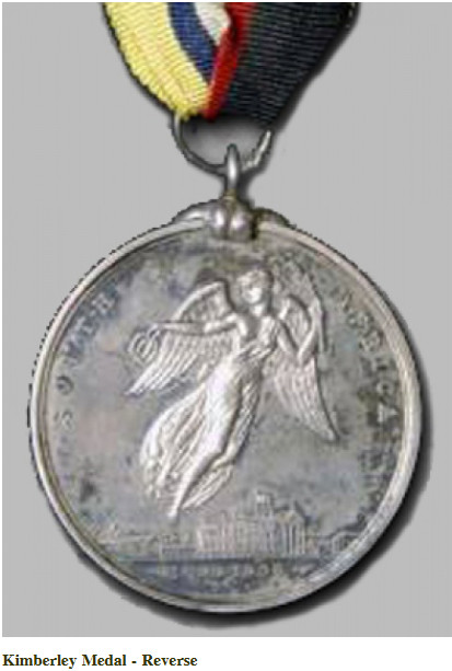 Kimberley Medal reverse