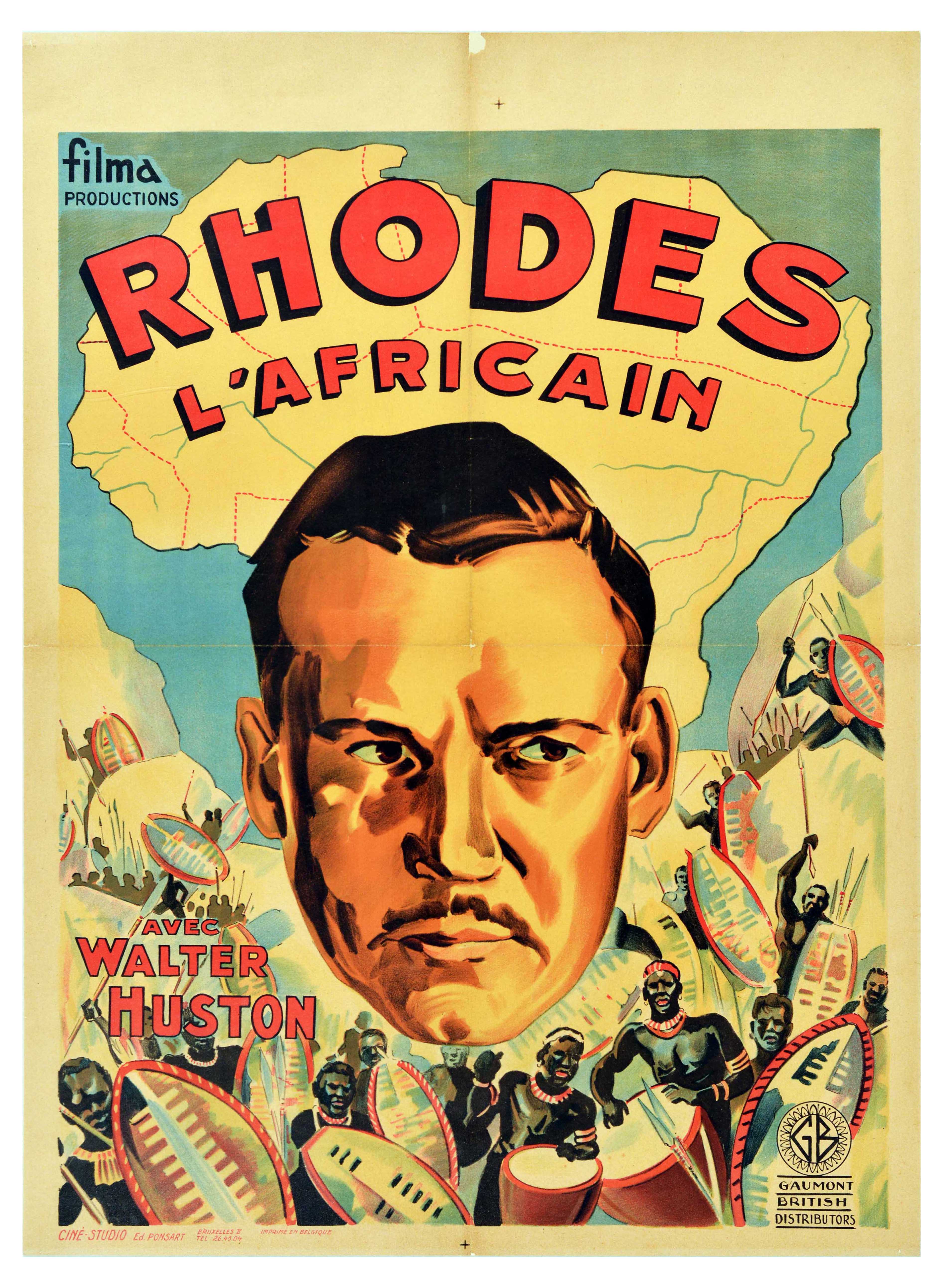 Rhodes of Africa - French movie poster